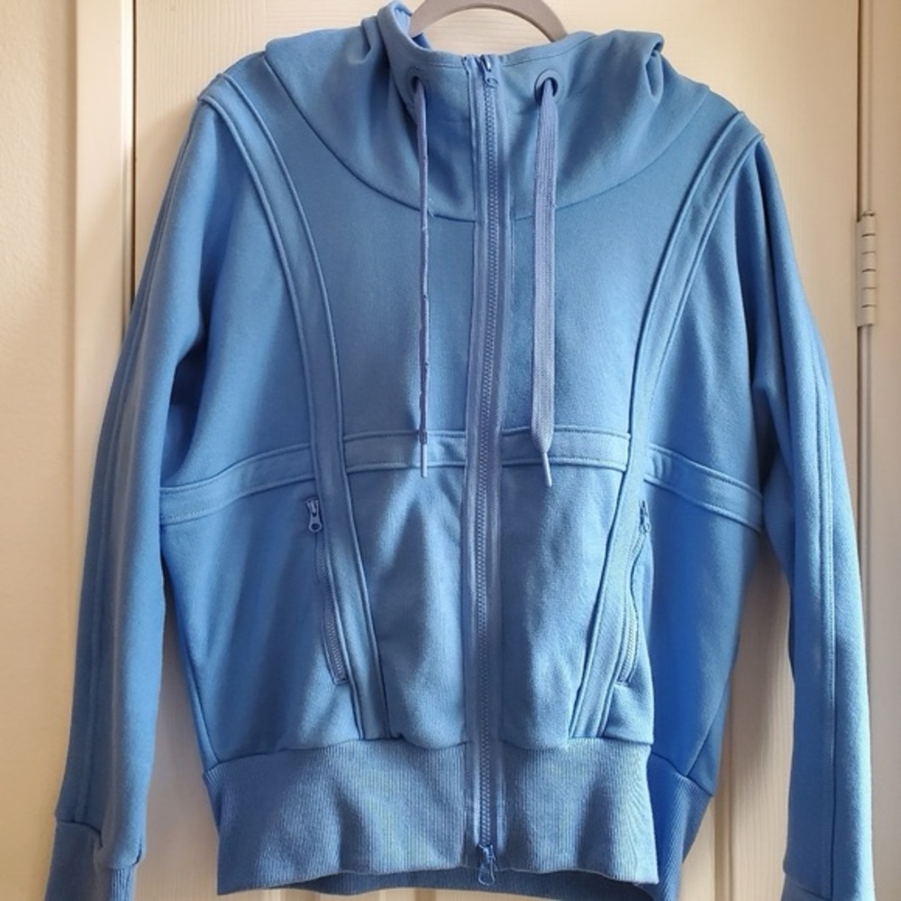 Adidas by Stella McCartney Blue Zip Hoodie Sweatshirt Medium